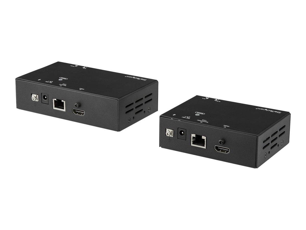 StarTech.com Adaptateur HDMI 4K sur Ethernet jusqu'à 35 m avec Power Over Cable (ST121HDBT20S) - Rallonge vidéo/audio/infrarouge - HDMI - plus de CAT 5e/6 - jusqu'à 70 m - Conformité TAA - ST121HDBT20S - Prolongateurs de signal
