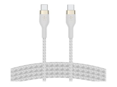 Belkin BOOST CHARGE - Câble USB - 24 pin USB-C (M) pour 24 pin USB-C (M) - 1 m - blanc - CAB011BT1MWH - Câbles USB