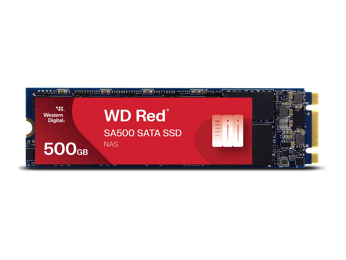 WD Red SA500 WDS500G1R0B-68A4Z0 - SSD - 500 Go - interne - M.2 2280 - SATA 6Gb/s - WDS500G1R0B-68A4Z0 - Disques SSD