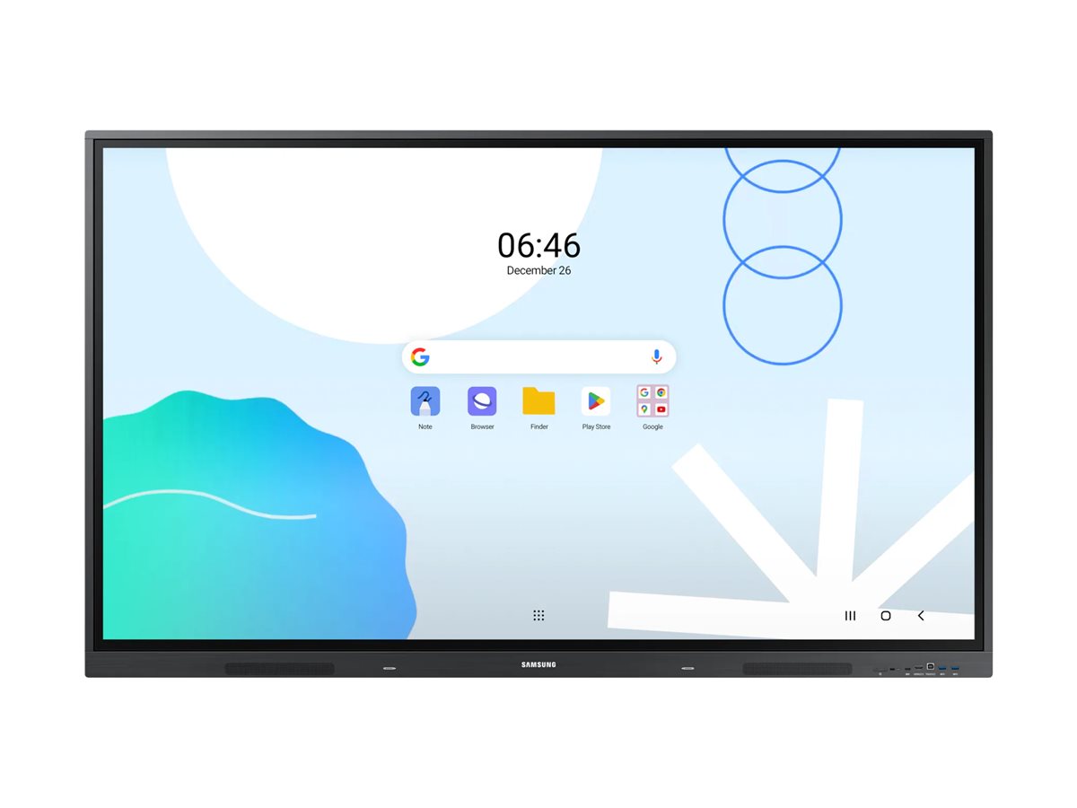 Samsung Interactive Display WA75D - Classe de diagonale 75" WAD Series écran LCD rétro-éclairé par LED - éducation/entreprise - avec tableau blanc interactif intégré, écran tactile (multitouch) - Android - 4K UHD (2160p) 3840 x 2160 - gris sidéral - LH75WADWLGCXEN - Écrans LCD/LED grand format