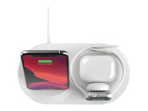 Belkin BOOST CHARGE - Support de chargement sans fil - 7.5 Watt - blanc - pour Apple AirPods; AirPods Pro; iPhone 11, 12, 7, 8, SE, X, XR, XS, XS Max; Watch - WIZ001VFWH - Adaptateurs électriques et chargeurs