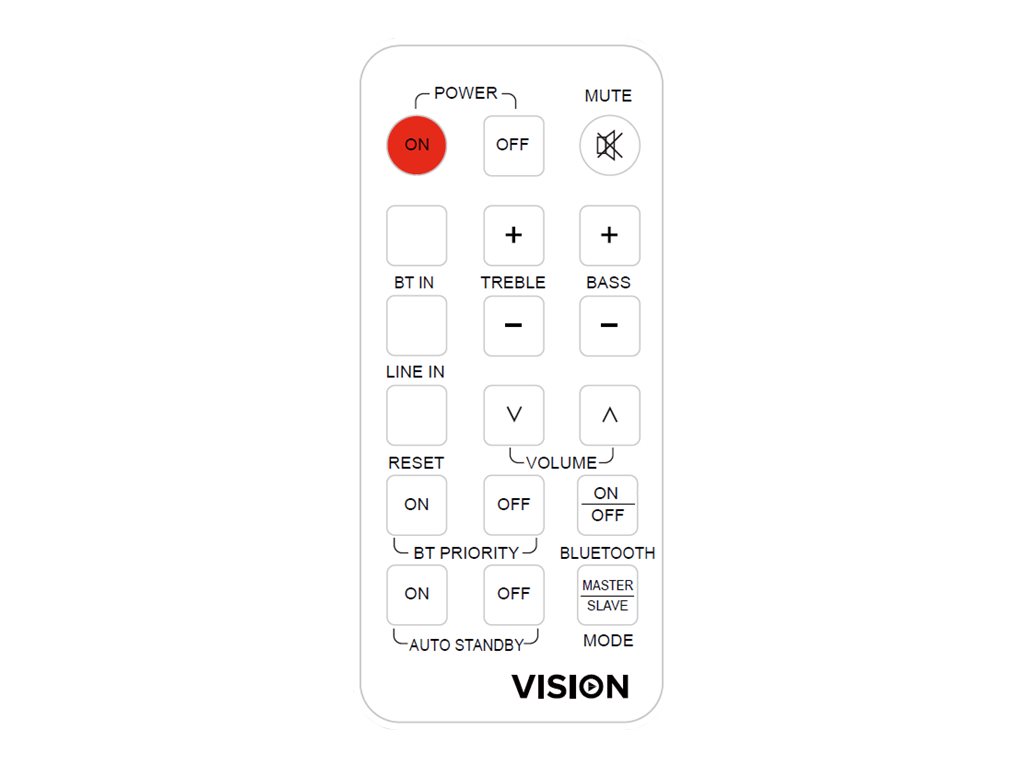 Vision - Télécommande - infrarouge - pour Vision CS-1900P - CS-1900P_RC - Télécommandes