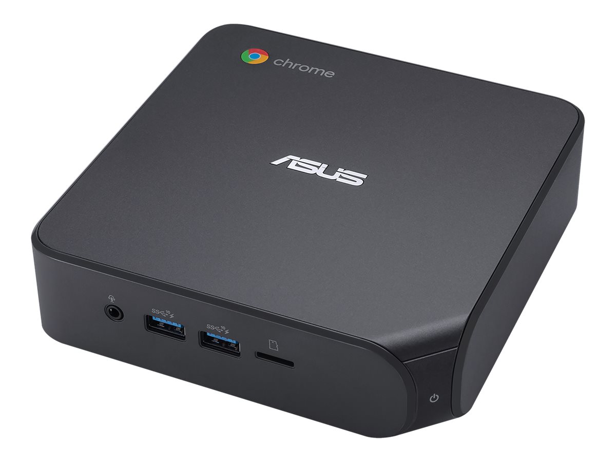 ASUS Chromebox 4 G5007UN - Mini PC - 1 x Core i5 10210U / 1.6 GHz - RAM 8 Go - SSD 128 Go - UHD Graphics - Gigabit Ethernet LAN sans fil: - Bluetooth 5.0, 802.11a/b/g/n/ac/ax - Chrome OS - moniteur : aucun - bronze - 90MS0252-M00970 - Ordinateurs de bureau