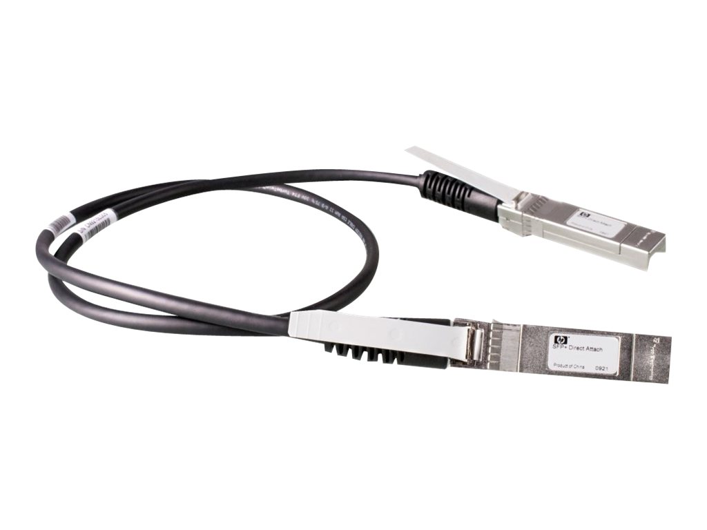 HPE X240 Direct Attach Cable - Câble réseau - SFP+ pour SFP+ - 0.65 m - pour HPE 5120, 5500, 59XX, 75XX; FlexFabric 1.92, 11908, 12902; Modular Smart Array 1040 - JD095C - Câbles réseau spéciaux