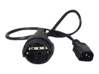 APC - Câble d'alimentation - power CEE 7/7 (F) pour IEC 60320 C14 - 10 A - 61 cm - noir - pour P/N: SCL500RMI1UC, SCL500RMI1UNC, SMTL750RMI2UC, SRT1500RMXLI, SRT1500XLI, SRT2200XLI-KR - AP9880 - Câbles d'alimentation
