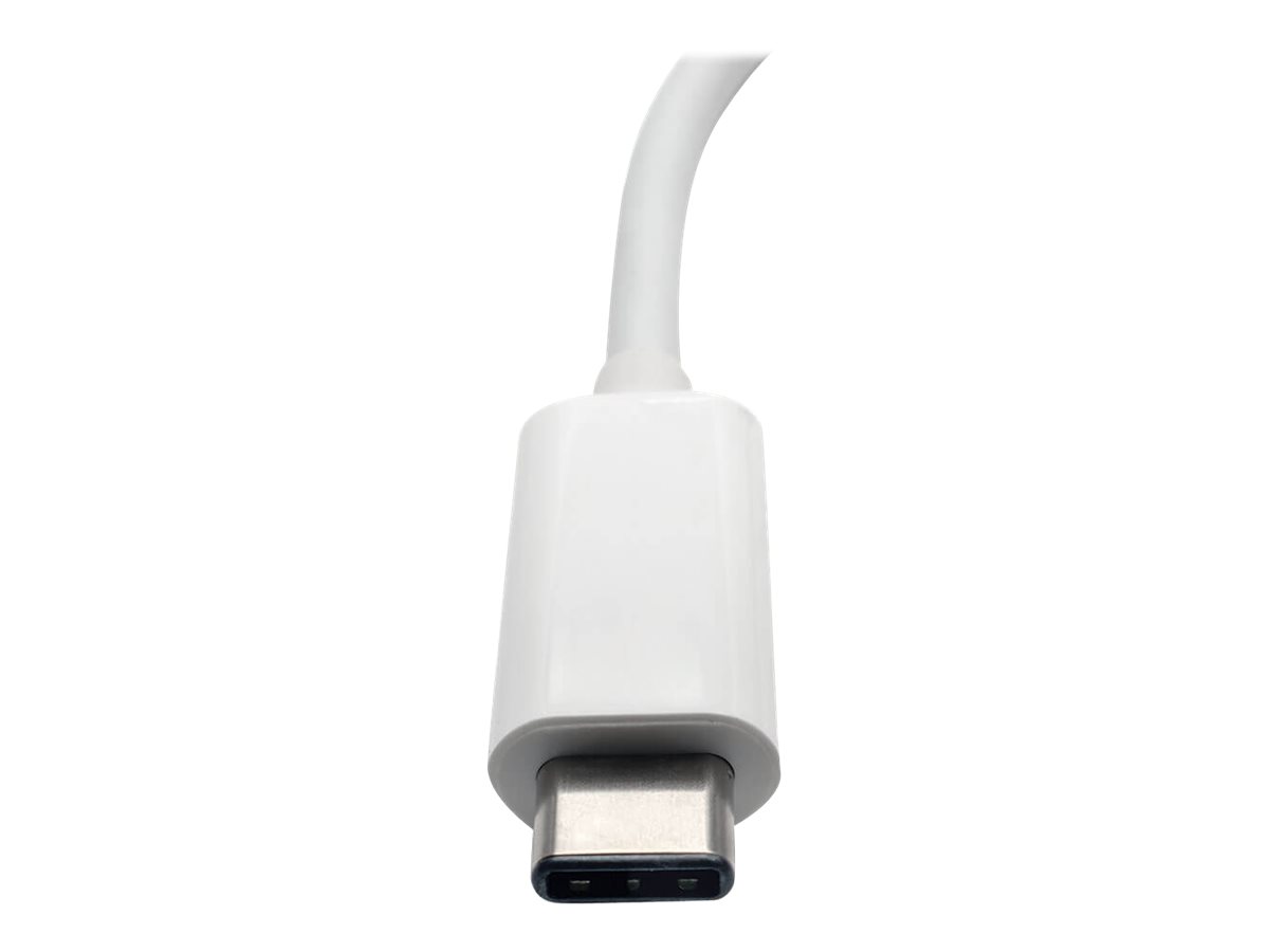 Tripp Lite Convertisseur adaptateur vidéo multiport USB C vers HDMI avec concentrateur USB-A, port de charge USB-C PD et port Ethernet Gigabit, compatible Thunderbolt 3 USB Type C vers HDMI, USB Type-C - Station d'accueil - USB - HDMI - 1GbE - U444-06N-H4GU-C - Stations d'accueil pour ordinateur portable