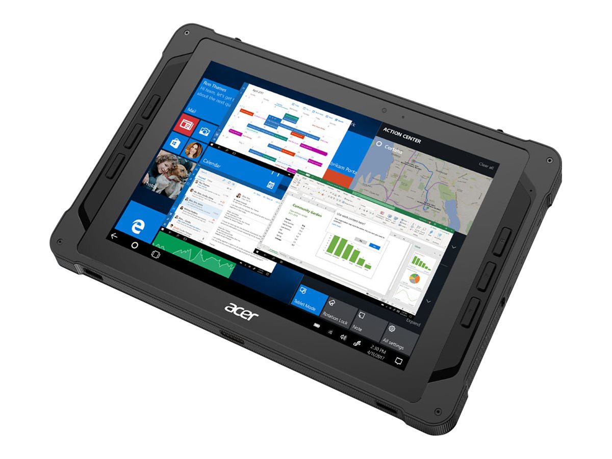 Acer Enduro T1 ET110-31W - Robuste - tablette - Intel Celeron - N3450 / jusqu'à 2.2 GHz - Win 10 IoT Enterprise 2021 LTSC - HD Graphics 500 - 4 Go RAM - 64 Go eMMC - 10.1" TN écran tactile 1280 x 800 - Bluetooth, IEEE 802.11b, IEEE 802.11a, IEEE 802.11g, IEEE 802.11n, IEEE 802.11ac - Wi-Fi 5 - aluminium - NR.R0HEF.004 - Tablettes et appareils portables