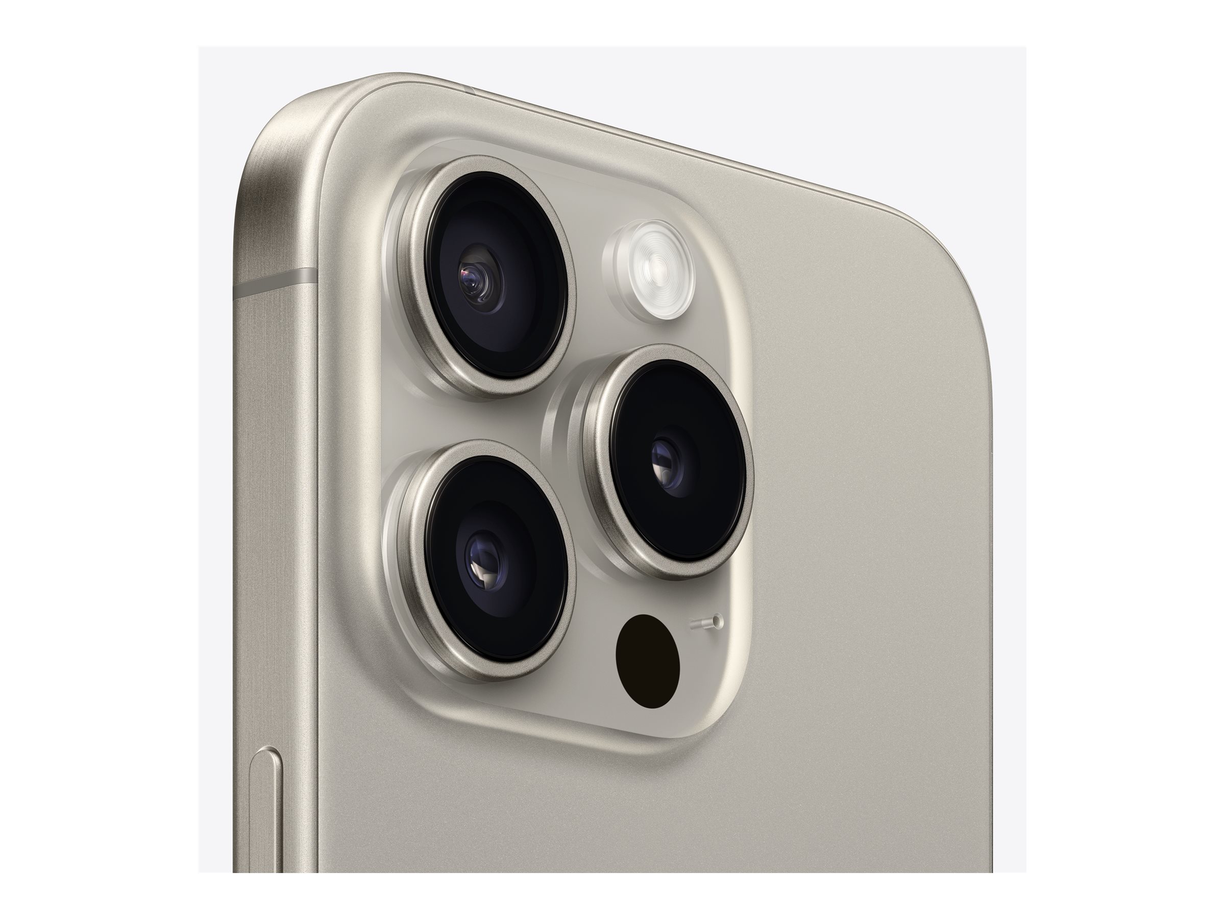 Apple iPhone 15 Pro - 5G smartphone - double SIM / Mémoire interne 128 Go - écran OEL - 6.1" - 2556 x 1179 pixels (120 Hz) - 3 x caméras arrière 48 MP, 12 MP, 12 MP - front camera 12 MP - titane naturel - MTUX3ZD/A - iPhone