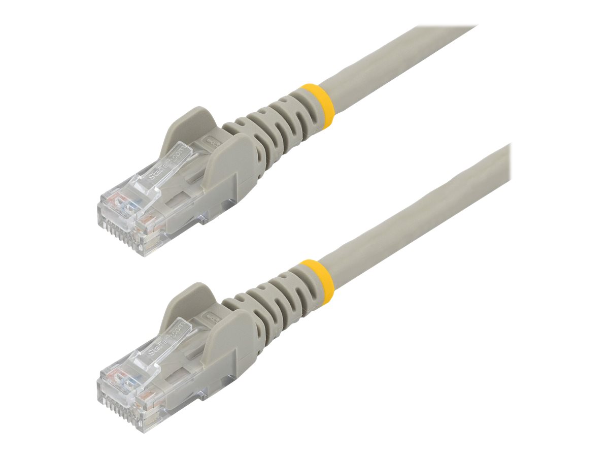 StarTech.com Câble réseau Cat6 Gigabit UTP sans crochet de 50cm - Cordon Ethernet RJ45 anti-accroc - Câble patch Mâle / Mâle - Gris - Cordon de raccordement - RJ-45 (M) pour RJ-45 (M) - 50 cm - UTP - CAT 6 - sans crochet - gris - N6PATC50CMGR - Câbles à paire torsadée