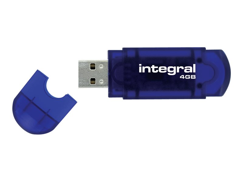 Integral EVO - Clé USB - 4 Go - USB 2.0 - INFD4GBEVOBL - Lecteurs flash