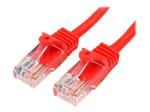 StarTech.com Câble réseau Cat5e UTP sans crochet de 2 m - Cordon Ethernet RJ45 anti-accroc - Câble patch - M/M - Rouge - Cordon de raccordement - RJ-45 (M) pour RJ-45 (M) - 2 m - UTP - CAT 5e - moulé, sans crochet - rouge - 45PAT2MRD - Câbles à paire torsadée