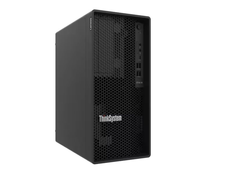 Lenovo ThinkSystem ST45 V3 7DH5 - Serveur - tour 1 voie - 1 x EPYC 4344P / jusqu'à 5.3 GHz - RAM 32 Go - non remplaçable à chaud 3.5" baie(s) - HDD 2 x 960 Go - Gigabit Ethernet - Aucun SE fourni - moniteur : aucun - 7DH5A00CEA - Serveurs tour