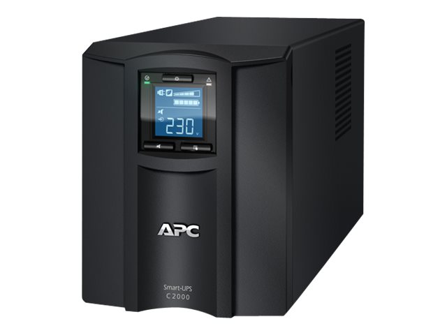 APC Smart-UPS C 2000VA LCD - Onduleur - CA 230 V - 1300 Watt - 2000 VA - USB - connecteurs de sortie : 7 - noir - SMC2000I - UPS autonomes