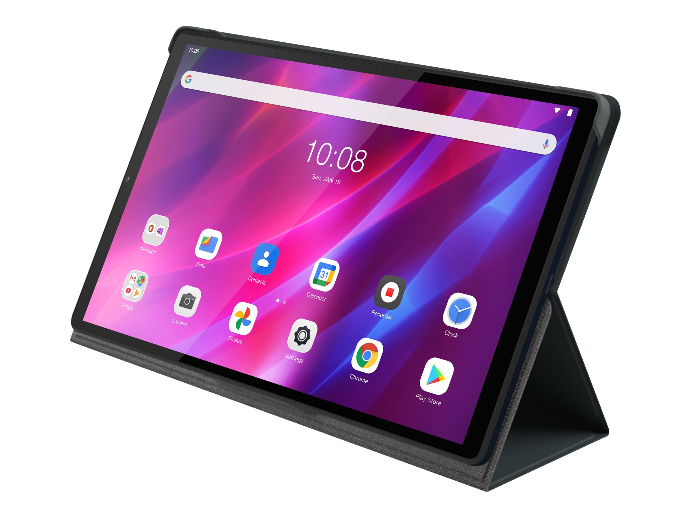 Lenovo - Étui à rabat pour tablette - gris - pour Tab K10 ZA8N, ZA8R, ZA8S, ZA8T, ZA9K; ThinkCentre M75t Gen 2 11W5 - ZG38C03547 - Accessoires pour ordinateur portable et tablette