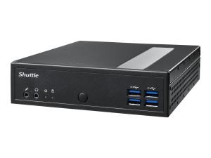 Shuttle XPC slim DL3000XA - Slim-PC - Celeron N100 / jusqu'à 3.4 GHz - RAM 8 Go - SSD 128 Go - NVMe - UHD Graphics - Gigabit Ethernet, 2.5 Gigabit Ethernet - Aucun SE fourni - moniteur : aucun - noir - DL3000XA - Ordinateurs de bureau