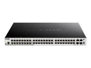 D-Link DGS 1510-52XMP - Commutateur - C3 - intelligent - 48 x 10/100/1000 (PoE+) + 4 x 10 Gigabit SFP+ - de bureau, Montable sur rack - PoE+ (370 W) - DGS-1510-52XMP/E - Concentrateurs et commutateurs gigabit