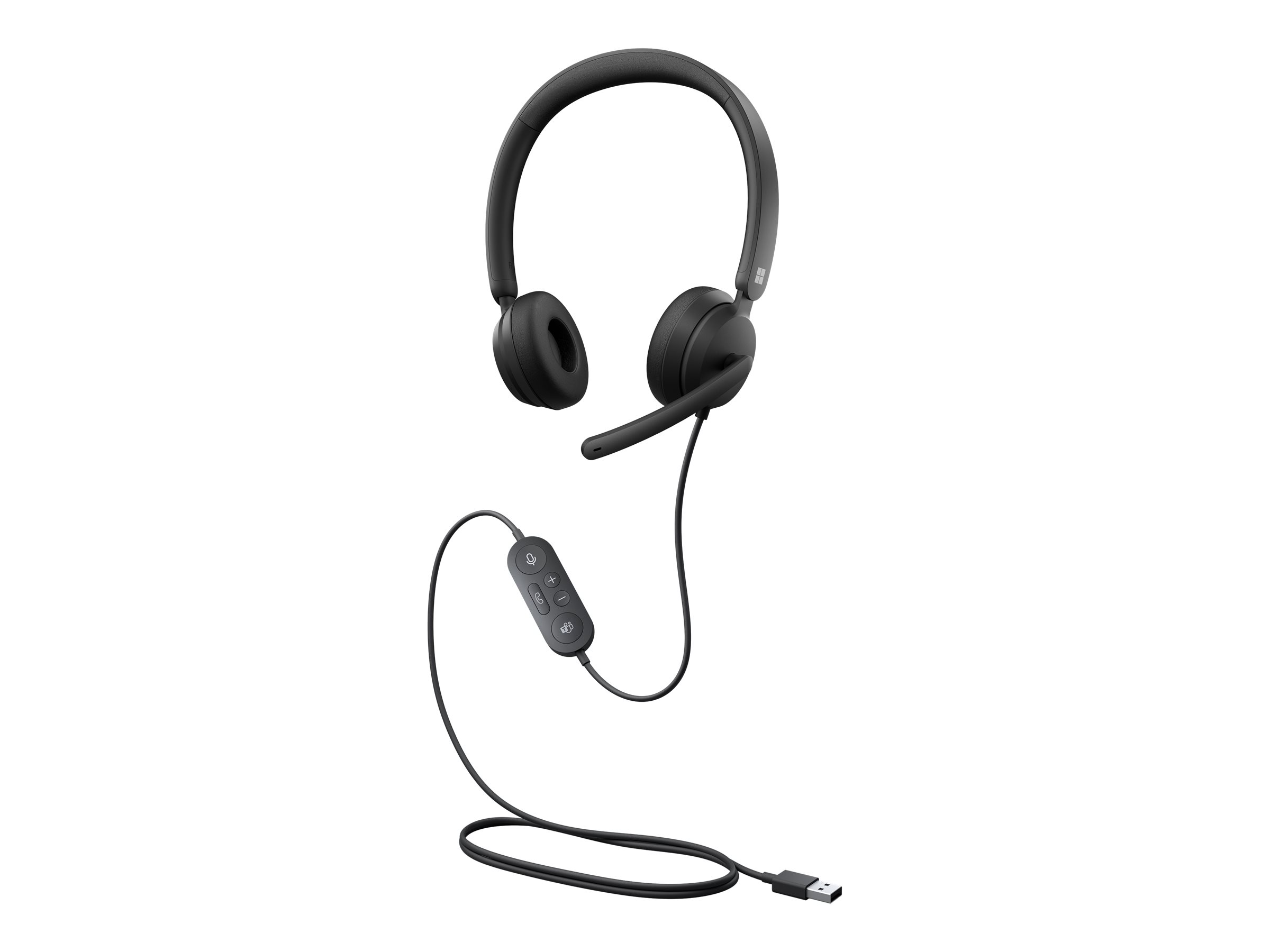 Microsoft Modern USB Headset - Micro-casque - sur-oreille - filaire - USB - noir - commercial - Certifié pour Microsoft Teams - 8JN-00004 - Écouteurs