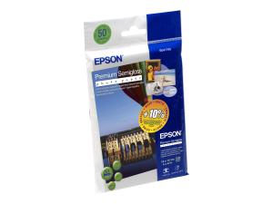 Epson Premium Semigloss Photo Paper - Semi-brillant - 100 x 150 mm - 251 g/m² - 50 feuille(s) papier photo - pour EcoTank ET-2750, 2751, 2756, 2850, 2851, 2856, 4750, 4850; Expression Home HD XP-15000 - C13S041765 - Papier photo