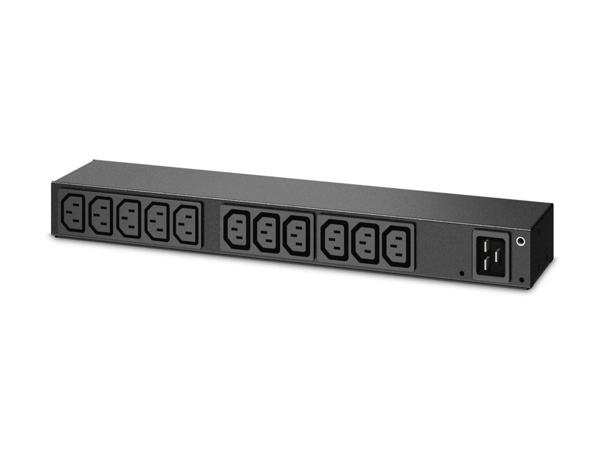 PDU en rack de base APC AP6020A - Unité de distribution secteur (rack-montable) - CA 100-240 V - entrée : IEC 60320 C20 - connecteurs de sortie : 13 (power IEC 60320 C13) - pour P/N: SMTL1000RMI2UC, SMX1000C, SMX1500RM2UC, SMX1500RM2UCNC, SMX750C, SMX750CNC - AP6020A - Parasurtenseurs et PDU