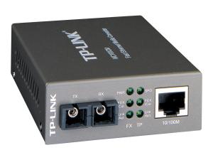TP-Link MC100CM - Convertisseur de média à fibre optique - 100Mb LAN - 10Base-T, 100Base-FX, 100Base-TX - RJ-45 / SC multi-mode - jusqu'à 2 km - 1310 nm - MC100CM - Transmetteurs optiques