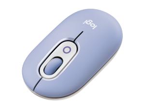 Logitech POP - Souris - emoji personnalisable - optique - 4 boutons - sans fil - Bluetooth 5.1 LE - lilas - 910-007414 - Souris