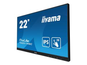 iiyama ProLite T2251MSC-B1 - Écran LED - 22" (21.5" visualisable) - écran tactile - 1920 x 1080 Full HD (1080p) - IPS - 250 cd/m² - 1000:1 - 7 ms - HDMI, VGA, DisplayPort - haut-parleurs - noir mat - T2251MSC-B1 - Écrans d'ordinateur