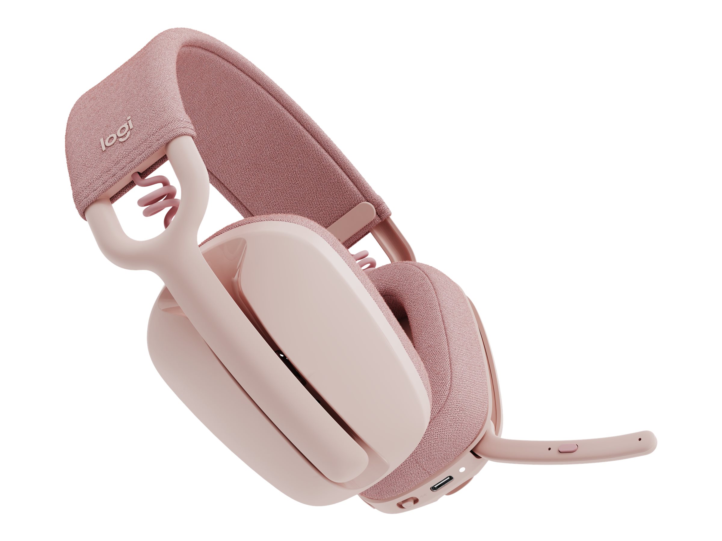 Logitech Zone Vibe 100 - Micro-casque - circum-aural - Bluetooth - sans fil - rose - 981-001224 - Écouteurs