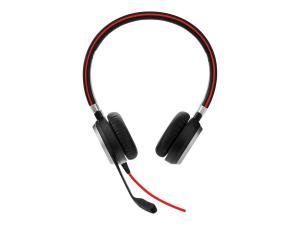 Jabra Evolve 40 UC stereo - Micro-casque - sur-oreille - filaire - jack 3,5mm - 6399-829-209 - Écouteurs