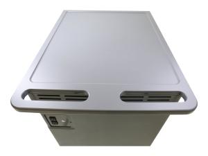 Ergotron Zip40 - Chariot charge et gestion - pour 40 tablettes / notebooks - verrouillable - acier - gris, blanc - Taille d'écran : jusqu'à 15,6 pouces - DM40-2008-2 - Chariots