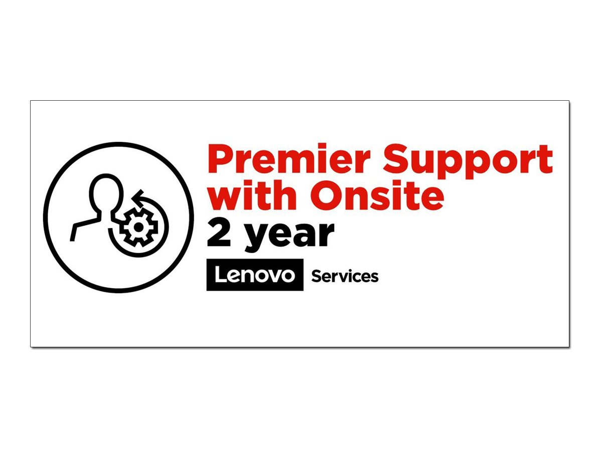 Lenovo Onsite + Premier Support - Contrat de maintenance prolongé - pièces et main d'oeuvre - 2 années - sur site - temps de réponse : NBD - pour ThinkBook 13; 14; 14 G5 IRL; 15; ThinkPad E14 Gen 2; E48X; E49X; E58X; E59X - 5WS0T36157 - Options de service informatique