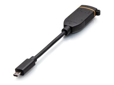 C2G Micro HDMI to HDMI Dongle Adapter Converter for AV Adapter Ring - Câble HDMI - 19 pin micro HDMI Type D mâle soudé pour HDMI femelle soudé - noir - support 4K, support 1080p, support pour 4K30Hz - C2G30067 - Accessoires pour systèmes audio domestiques