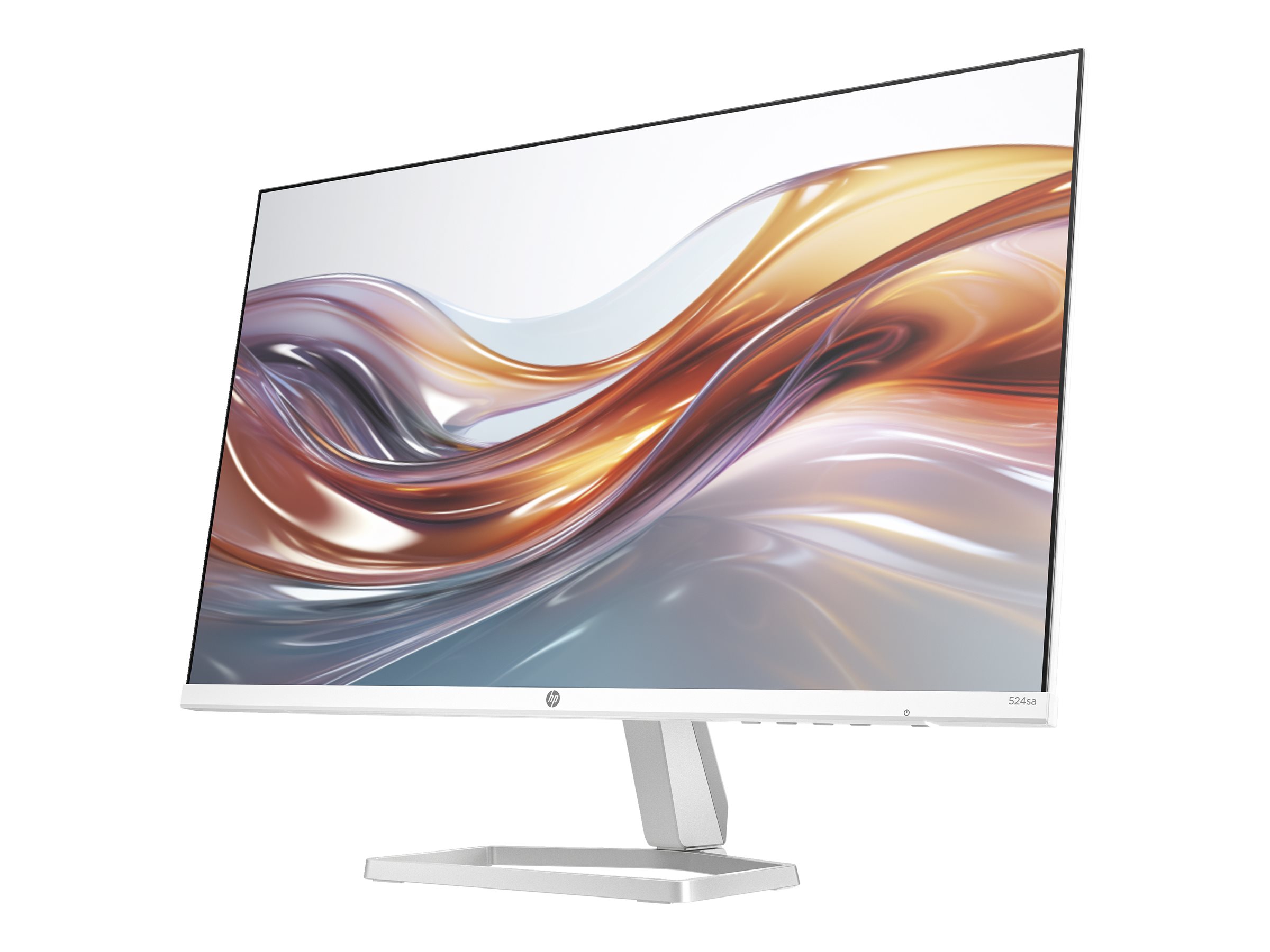 HP 524sa - 5 Series - écran LED - 24" (23.8" visualisable) - 1920 x 1080 Full HD (1080p) @ 100 Hz - IPS - 300 cd/m² - 1500:1 - 5 ms - HDMI, VGA - haut-parleurs - argent (support), blanc - 94C36AA#ABB - Écrans d'ordinateur