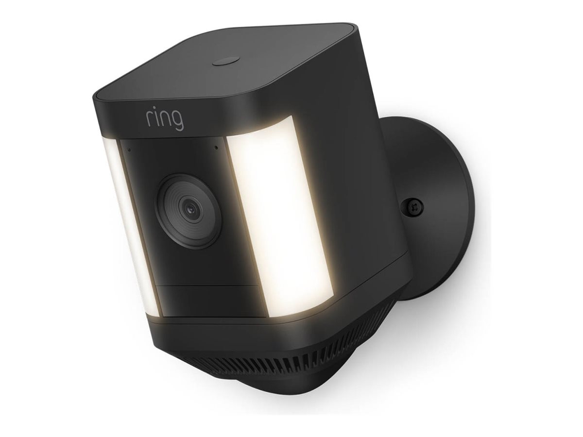 Ring Spotlight Cam Plus Battery - Caméra de surveillance réseau - extérieur - résistant aux intempéries - couleur (Jour et nuit) - 1080p - audio - sans fil - Wi-Fi - 8SB1S2-BEU0 - Caméras de sécurité