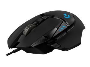 Souris de jeu Logitech G502 (Hero) - Souris - optique - 11 boutons - filaire - USB - 910-005471 - Souris