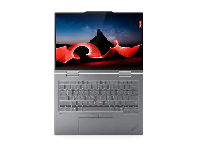 Lenovo ThinkPad X1 2-in-1 Gen 9 21KE - Conception inclinable - Intel Core Ultra 7 - 155U / jusqu'à 4.8 GHz - Evo - Win 11 Pro - Intel Graphics - 16 Go RAM - 512 Go SSD TCG Opal Encryption 2, NVMe, Performance - 14" IPS écran tactile 1920 x 1200 - NFC, Wi-Fi 6E, Bluetooth - 4G LTE - gris - clavier : Français - avec 3 ans de support Lenovo Premier - 21KE0061FR - Ordinateurs portables