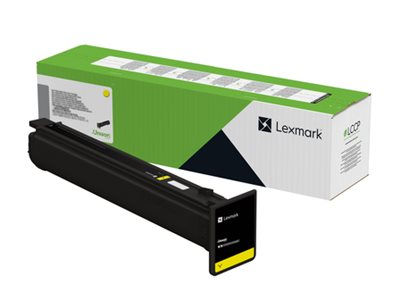 Lexmark - Jaune - original - boîte - cartouche de toner LCCP, LRP - pour Lexmark CS963e, CX961se, CX962se, CX963se - 77L2HY0 - Cartouches de toner