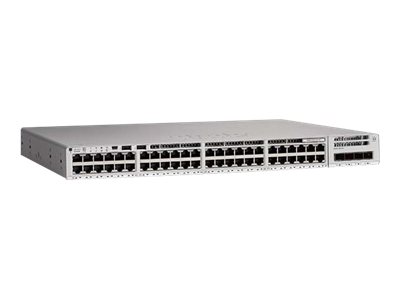 Cisco Catalyst 9200L - Network Advantage - commutateur - C3 - Géré - 12 x 100/1000/2.5G/5G/10GBase-T + 36 x 10/100/1000 (PoE+) + 4 x 10 Gigabit Ethernet - Montable sur rack - PoE+ (740 W) - C9200L-48PXG-4X-A - Concentrateurs et commutateurs gigabit