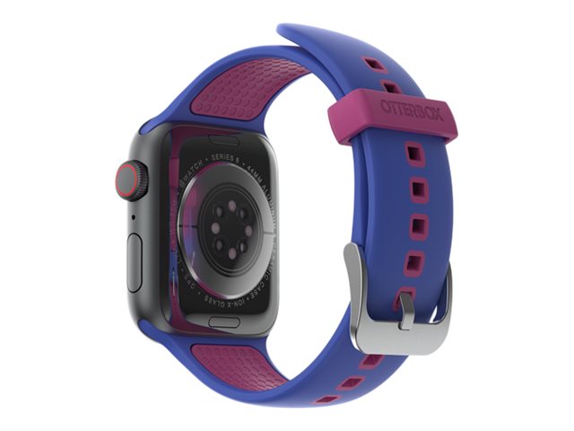 OtterBox - Sacoche pour montre intelligente - antimicrobien - acier inoxydable, silicone infusé d'argent - blueberry tarte - pour Apple Watch SE, Series 3, Series 4, Series 5, Series 6, Series 7 - 77-90245 - Sacs multi-usages