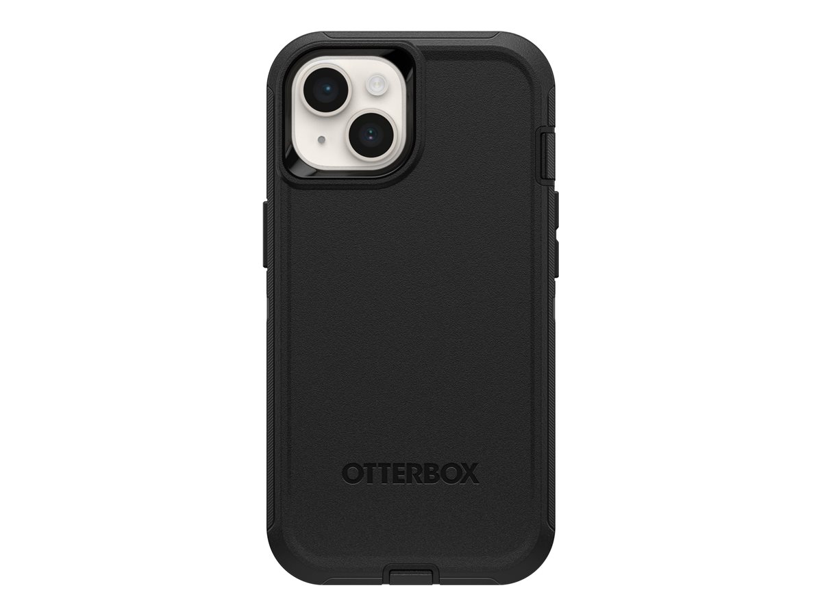 OtterBox Defender Series - Coque de protection pour téléphone portable - compatibilité avec MagSafe - polycarbonate, caoutchouc synthétique - noir - pour Apple iPhone 14 Plus, 15 Plus - 77-92543 - Coques et étuis pour téléphone portable