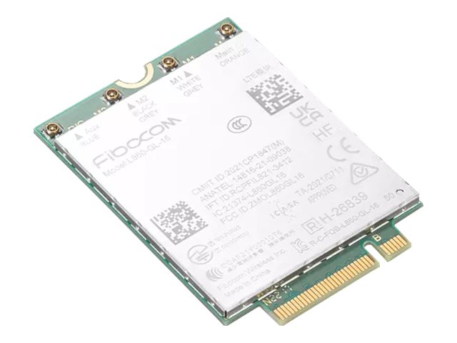 Fibocom L860-GL-16 - Modem cellulaire sans fil - 4G LTE - M.2 Card - pour ThinkPad L13 Gen 3; L13 Yoga Gen 3; L15 Gen 3; P16 Gen 1; T14s Gen 3; X13 Gen 3 - 4XC1K04678 - Modems cellulaires