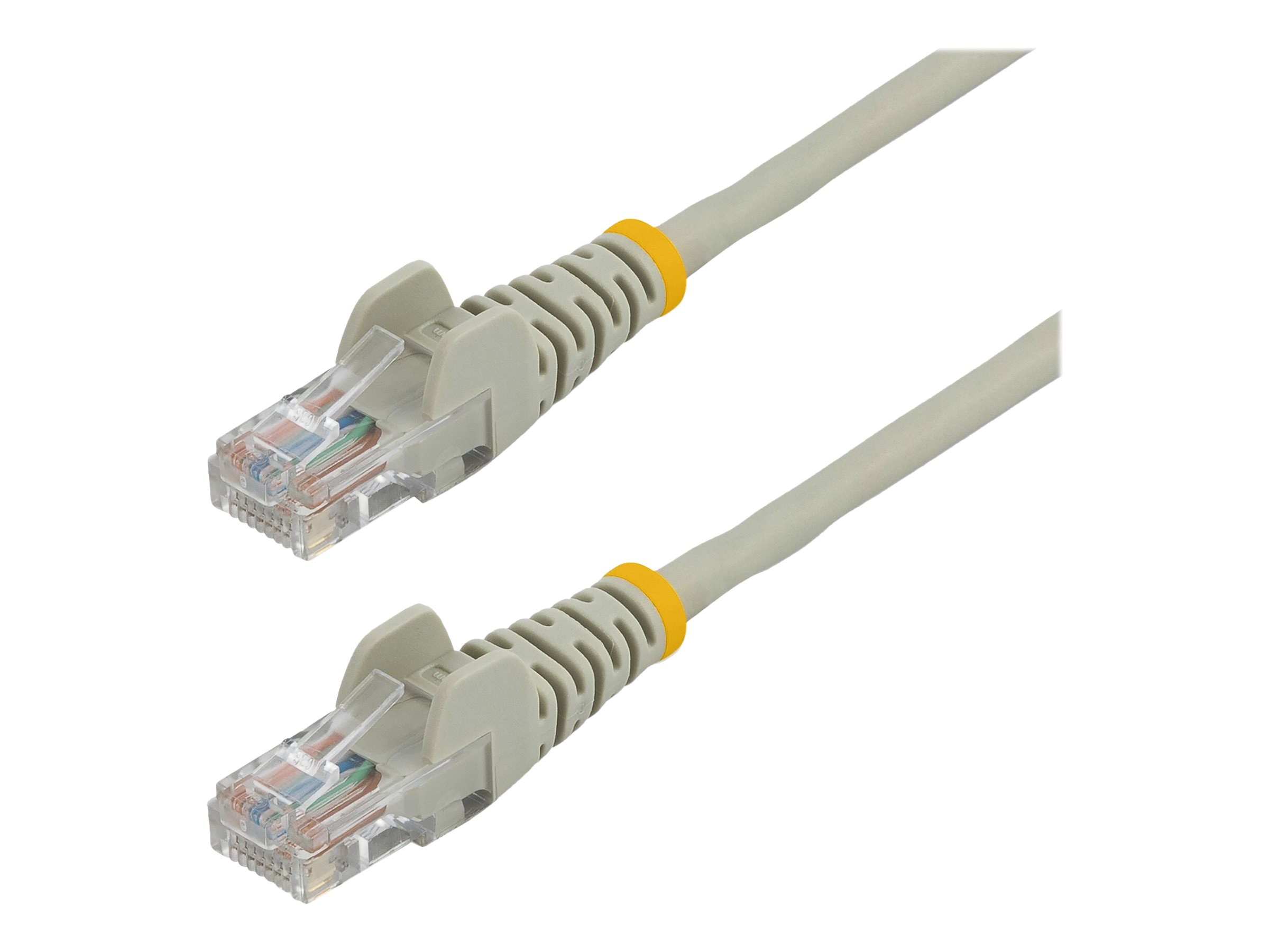 StarTech.com Câble réseau Cat5e UTP sans crochet - 50 cm Gris - Cordon Ethernet RJ45 anti-accroc - Câble patch - Cordon de raccordement - RJ-45 (M) pour RJ-45 (M) - 50 cm - UTP - CAT 5e - sans crochet, bloqué - gris - 45PAT50CMGR - Câbles à paire torsadée
