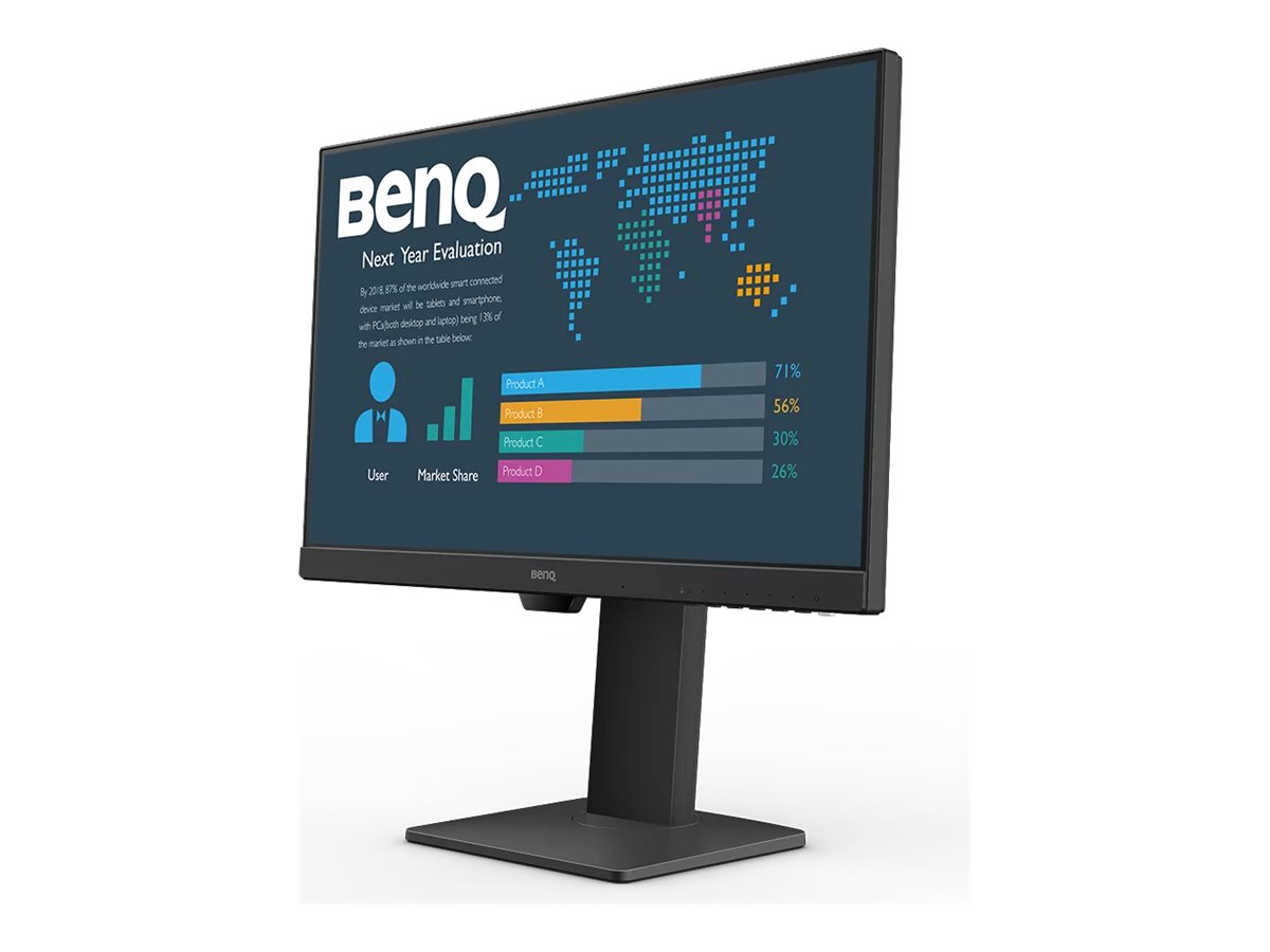 BenQ BL2486TC - Écran LED - 24" (23.8" visualisable) - 1920 x 1080 Full HD (1080p) @ 100 Hz - IPS - 250 cd/m² - 1300:1 - 5 ms - HDMI, DisplayPort, USB-C - haut-parleurs - BL2486TC - Écrans d'ordinateur