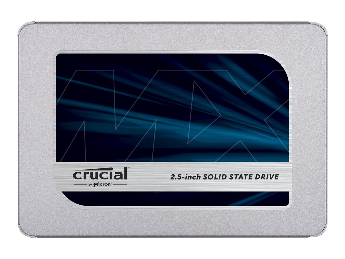 Crucial MX500 - SSD - chiffré - 250 Go - interne - 2.5" - SATA 6Gb/s - AES 256 bits - TCG Opal Encryption 2.0 - CT250MX500SSD1 - Disques durs pour ordinateur portable