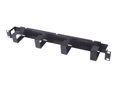 Uniformatic - Bague de rangement de câble de rack - noir - 1U - 19" - 27132 - Accessoires de câblage
