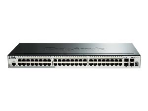D-Link DGS 1510-52X - Commutateur - C3 - intelligent - 48 x 10/100/1000 + 4 x 10 Gigabit SFP+ - de bureau, Montable sur rack - DGS-1510-52X/E - Concentrateurs et commutateurs gigabit