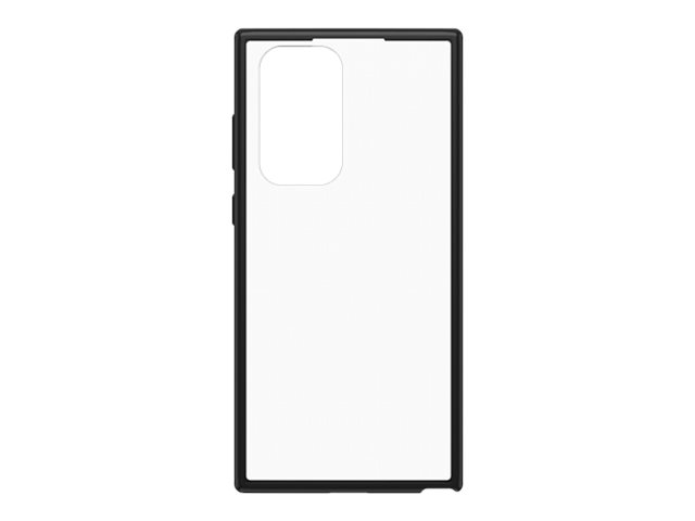 OtterBox React Series - Coque de protection pour téléphone portable - polycarbonate, élastomère thermoplastique (TPE) - clair, cristal noir - pour Samsung Galaxy S22 Ultra - 77-86645 - Coques et étuis pour téléphone portable