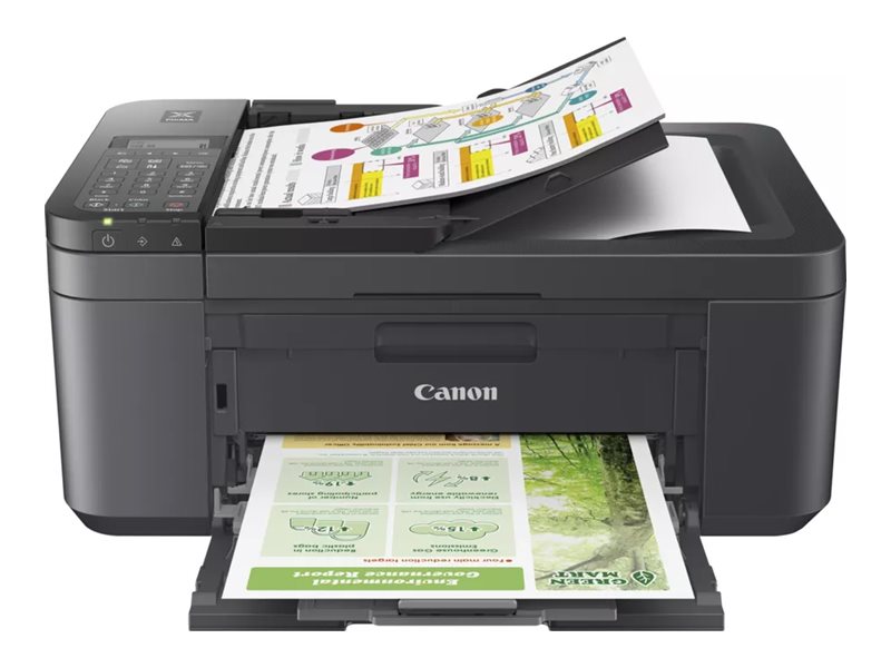 Canon PIXMA TR4755i - Imprimante multifonctions - couleur - jet d'encre - A4 (210 x 297 mm), Legal (216 x 356 mm) (original) - A4/Legal (support) - jusqu'à 6.4 ppm (copie) - jusqu'à 8.8 ipm (impression) - 100 feuilles - 33.6 Kbits/s - USB 2.0, Wi-Fi(n) - noir - 5074C036 - Imprimantes multifonctions