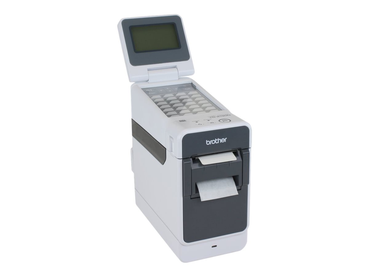 Brother TD-2130N - Imprimante d'étiquettes - thermique direct - Rouleau (6,3 cm) - 300 ppp - jusqu'à 152.4 mm/sec - USB 2.0, LAN, série, hôte USB - outil de coupe - TD2130NXX1 - Imprimantes thermiques