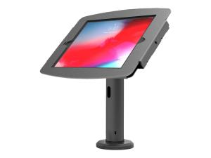 Compulocks iPad 10,2" Boîtier Space et support inclinable Rise 4" - Kit de montage (enceinte, support de poteau) - pour tablette - verrouillable - aluminium de haute qualité - noir - Taille d'écran : 10.2" - montrable sur bureau - pour Apple 10.2-inch iPad (7ème génération, 8ème génération, 9ème génération) - TCDP04102IPDSB - Accessoires pour ordinateur portable et tablette