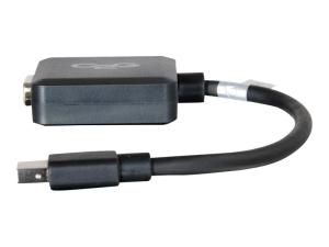 C2G 20cm Mini DisplayPort to VGA Adapter - Thunderbolt to VGA Converter M/F - Black - Adaptateur VGA - Mini DisplayPort (M) pour HD-15 (VGA) (F) - 20 cm - noir - 84315 - Câbles pour périphérique
